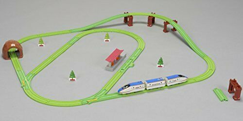 Plarail Buzy Announce! Sound Shinkansen Series E7 'Kagayaki' Rail Set NEW_7