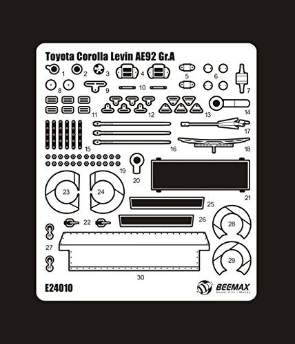 Detail Up Parts for Toyota Corolla Levin AE92'88 Gr.A NEW from Japan_3