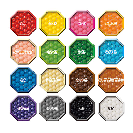 EPOCH Aqua beads Polygon beads 16 colors set AQ-259 2400pieces Cylindrical beads_2