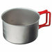 EVERNEW EBY278R Titanium Ultra Light Cooker 3 Red Ti570Cup NEW from Japan_3