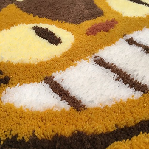 SENKO My Neighbor Totoro Cat Bus Interior mat Brown x Yellow 47x100cm Acrylic_2