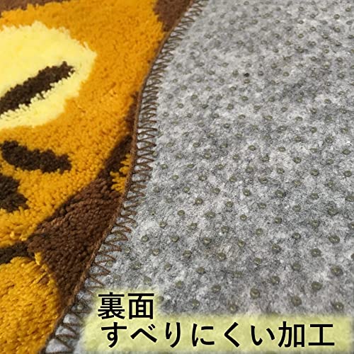 SENKO My Neighbor Totoro Cat Bus Interior mat Brown x Yellow 47x100cm Acrylic_3