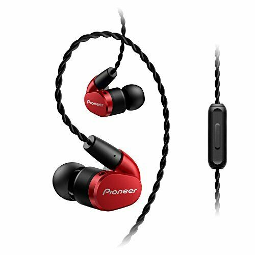 Pioneer SE-CH5T Canal Type Earphones Red SE-CH5T-R Hi-Res NEW from Japan_1