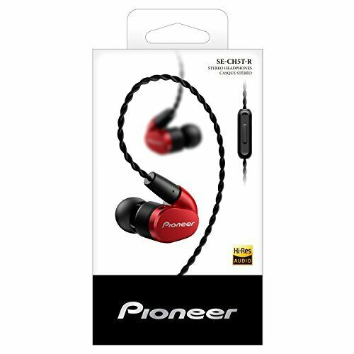 Pioneer SE-CH5T Canal Type Earphones Red SE-CH5T-R Hi-Res NEW from Japan_2