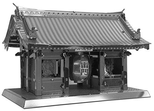 Tenyo Metallic Nano Puzzle Asakusa KAMINARIMON Model Kit NEW from Japan_1