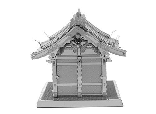 Tenyo Metallic Nano Puzzle Asakusa KAMINARIMON Model Kit NEW from Japan_4