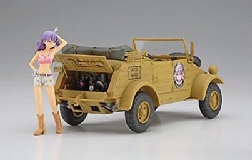 Hasegawa 1/24 Wild Egg Girls Pkw.K1 Cubel Wagen Type 82 Claire Frost Model Kit_5