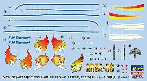 Hasegawa [Area88] F-20 Tigershark 'Shin Kazama' (Plastic model) NEW from Japan_10