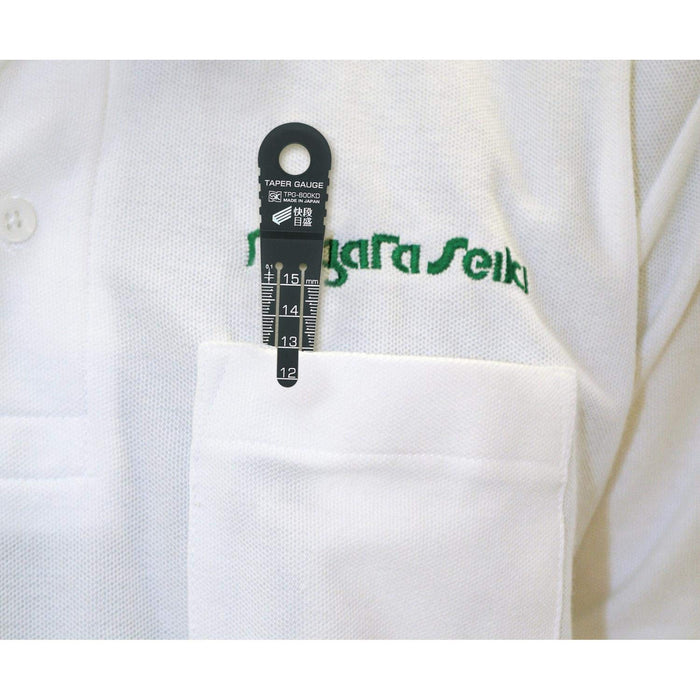 Niigata Seiki SK Plastic Tapered Gauge 1-15mm TPG-800KD Black Polycarbonate NEW_2
