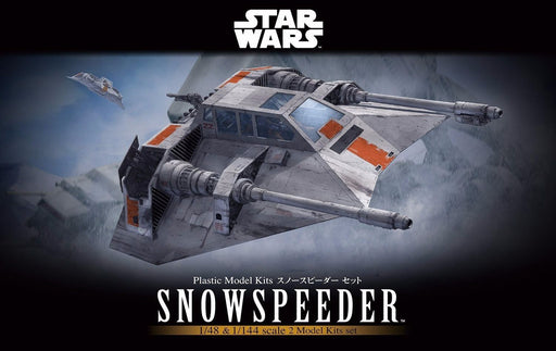 BANDAI Star Wars 1/48 & 1/144 SNOWSPEEDER SET Plastic Model Kit NEW from Japan_1