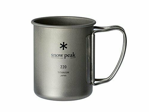 Snow Peak Titanium Single Mug MG-141 Folding Handle Outdoor Camp 220ml NEW_1