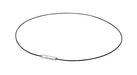 Phiten necklace RAKUWA neck wire Air Black / Silver 40cm Aqua Titanium Silica_1