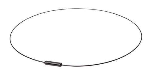 Phiten Titanium Wire Air Necklace RAKUWA Black/Black 50cm TG723153 Unisex Adult_1