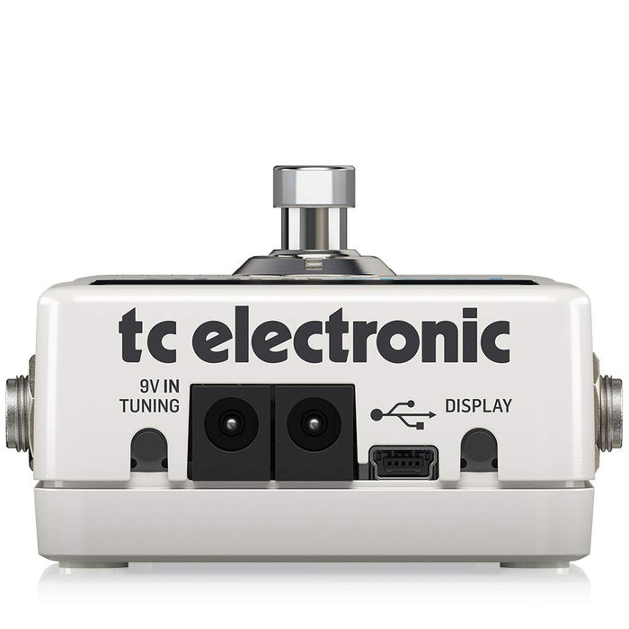 tc electronic PolyTune 3 Guitar Holistic Tuner Built-in Buffer 19V Battery White_4