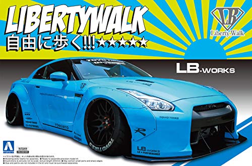 1/24 Mini Car Liberty walk series No.9 LB WORKS R35 GT-R Ver.1 Plastic model kit_4