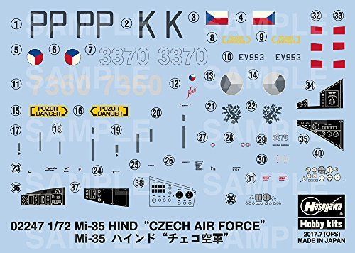 Hasegawa 1/72 Mi-35 Hind Czech Air Force Model Kit NEW from Japan_2