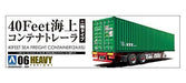 Aoshima 40 Feet Sea Freight Container 2axis Plastic Model Kit from Japan NEW_5