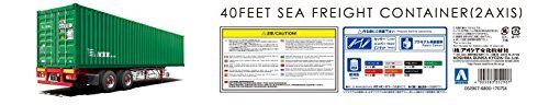 Aoshima 40 Feet Sea Freight Container 2axis Plastic Model Kit from Japan NEW_8