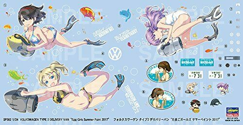 1/24 Volkswagen Type 2 Delivery Van 'Egg Girls Summer Paint 2017' Model Kit_9