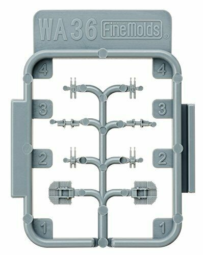 Fine Molds WA36 WWII Royal Navy QF 2-pounder Naval Gun Four Equipped Model Kit_3