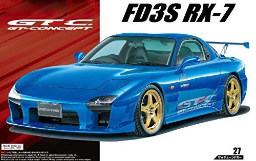 Aoshima MAZDA Mazdaspeed FD3S RX-7 A Spec GT Concept '99 Plastic Model Kit NEW_1