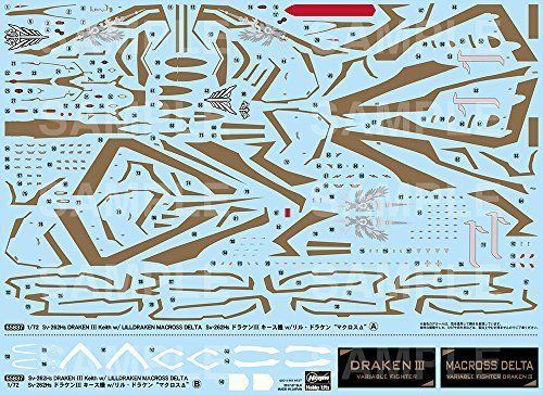 Hasegawa 1/72 Macross Delta Sv-262Hs DRAKEN III Keith Custom w/LILLDRAKEN Kit_7
