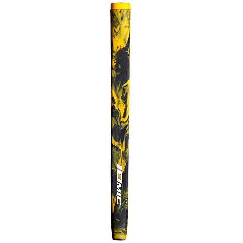 IOMIC Putter Grip Black Army M58 Yellow ‎IOMAX Elastomer (Resin) Unisex Adult_2