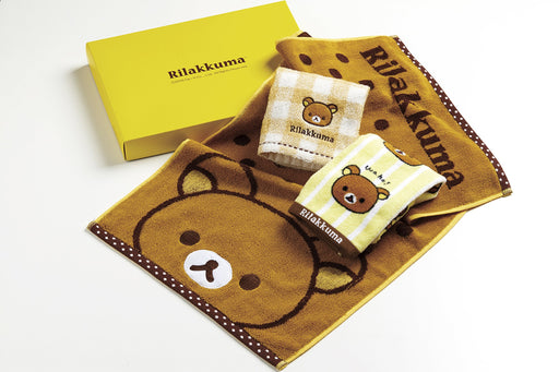 Marushin Towel Gift Greeting Moving Rilakkuma Time RK-0010 Hand Towel 6525000500_2