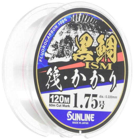 SUNLINE Fluorocarbon Line Kurodai Izumu Ikada Kakari 120m #1.75 Natural Clear_1
