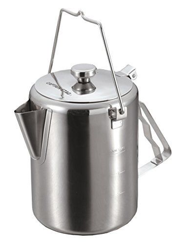 CAPTAIN STAG UH-4208 Stainless Steel Camping Kettle 1.9L Outdoor Cookware NEW_1