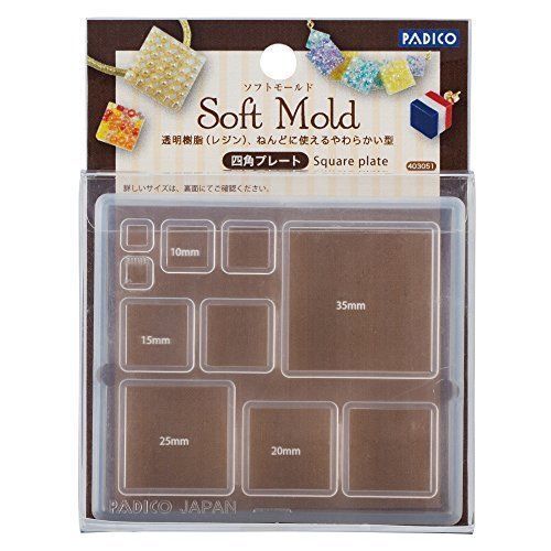 PADICO 403051 Resin Soft Mold Square Plate Accessories Material NEW from Japan_2
