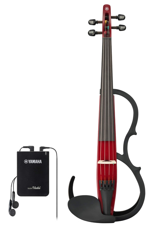 Yamaha Silent Electric Violin YSV104RD Red Basic Model with Earphone Solid Type_1