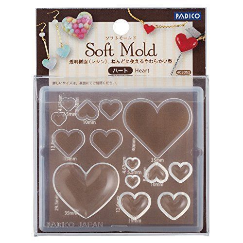 PADICO 403052 Resin Soft Mold Heart Accessories Material NEW from Japan_2