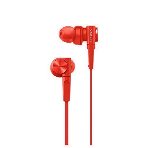 SONY MDR-XB55 Bass Booster In-Ear Headphones Red NEW from Japan F/S_1