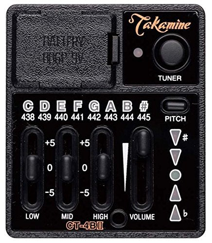 Takamine CT-4B II PTU Preamplifier for Acoustic Guitar Battery Powered 3-Band_1