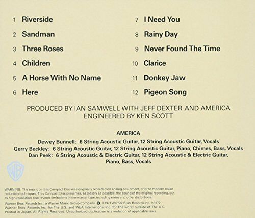 [CD] Univaarsal Horse With No Name CD AMERICA NEW from Japan_2
