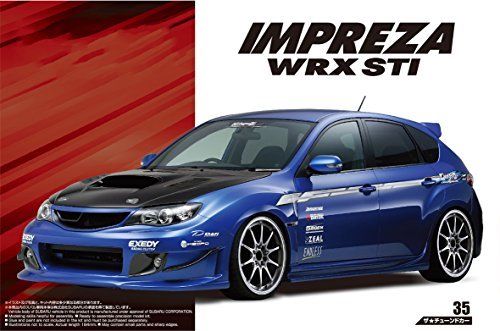 Aoshima SUBARU Ings GRB Impreza WRX STI '07 Plastic Model Kit from Japan NEW_1