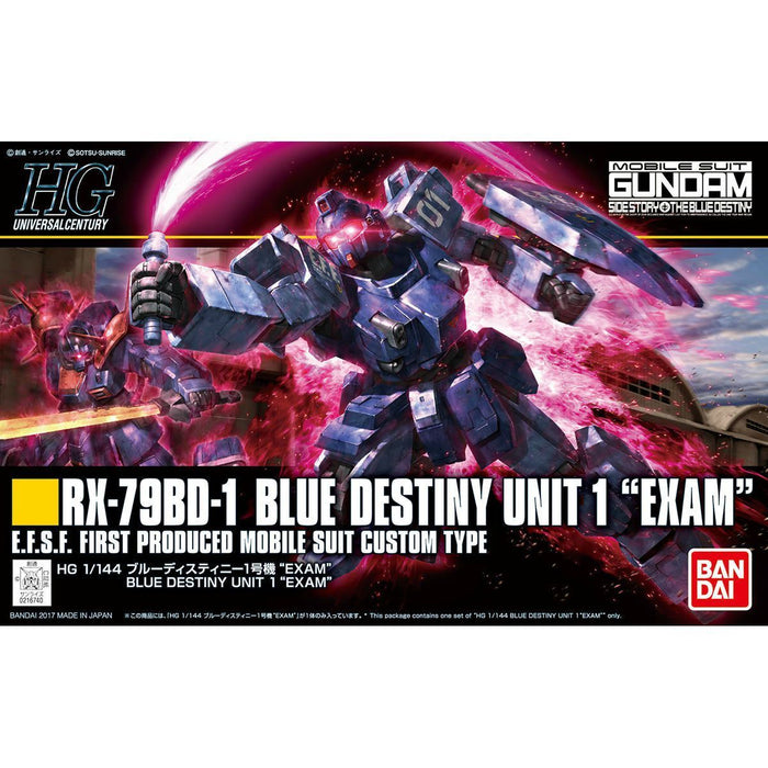 BANDAI HGUC 1/144 RX-79BD-1 BLUE DESTINY UNIT 1 EXAM Model Kit Gundam NEW Japan_1