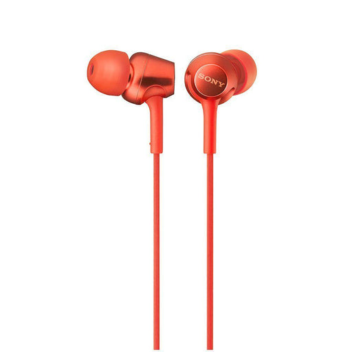 SONY MDR-EX255 Closed Dynamic In-Ear Headphones Red NEW from Japan F/S_1
