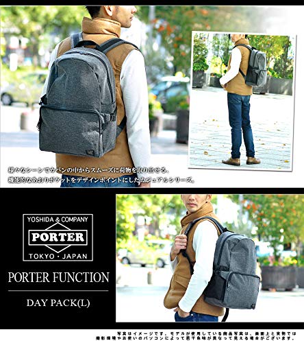 YOSHIDA KABAN PORTER FUNCTION DAY PACK L 691-19625 Black W290xH430xD140mm NEW_5