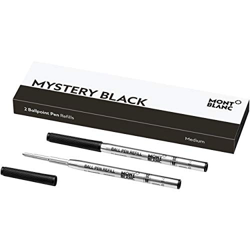 MONTBLANC ballpoint pen refill Medium Point Set of 2 mystery black MB116190 NEW_1