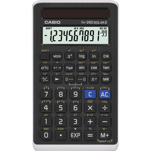 CASIO scientific calculator fx-260 SOLAR II Black Battery & Solar ‎FX260SOLARII_1