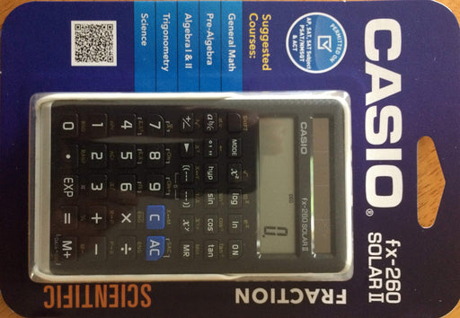 CASIO scientific calculator fx-260 SOLAR II Black Battery & Solar ‎FX260SOLARII_2