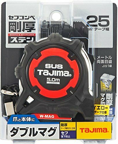 Tajima Convex measure Rigid Stainless Tape 5m x 25mm GASFGSLWM25-50 NEW_2