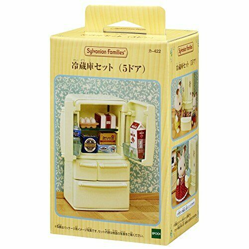 Epoch Sylvanian Families furniture refrigerator set (five-door) NEW from Japan_2