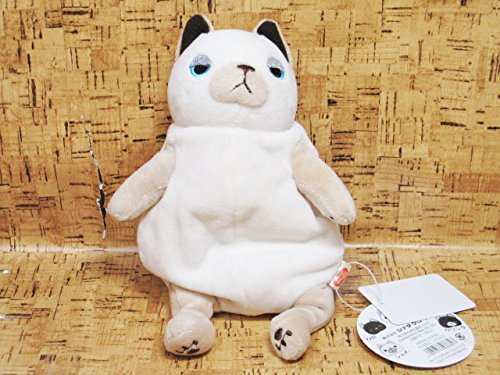 Shinada Global Mochi Neko Plush Doll Siamese S H17cm MONE-0168S Plastic NEW_3