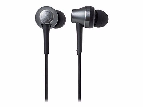 audio technica ATH-CKR75BT Bluetooth In-Ear Headphones w/Mic Gun Metallic NEW_2