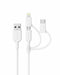 Anker PowerLine II USB-C cable 0.9m white 3-in-1 Lightning Micro MFi NEW_1