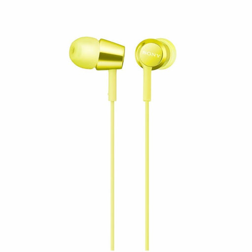 SONY MDR-EX155 Closed Dynamic In-Ear Headphones Yellow NEW from Japan F/S_1