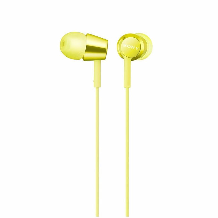 SONY MDR-EX155 Closed Dynamic In-Ear Headphones Yellow NEW from Japan F/S_1